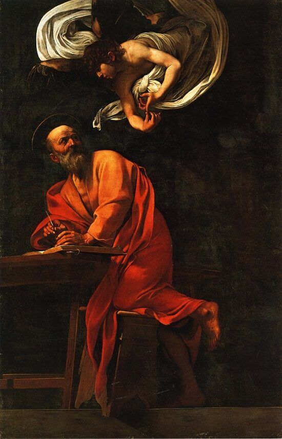 Caravaggio, The Inspiration of Saint Matthew