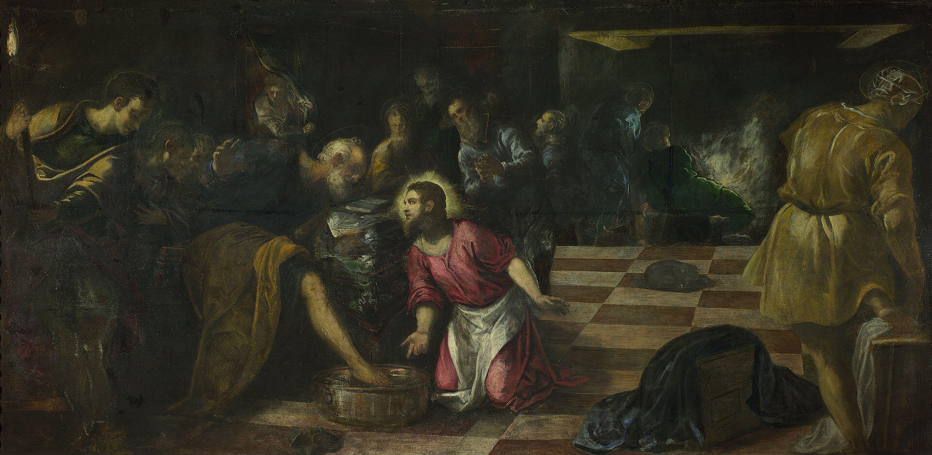 Jacopo Tintoretto. Christ washing the Feet of the Disciples is one of these paintings that capture what means to be a fellow-servant, humble.